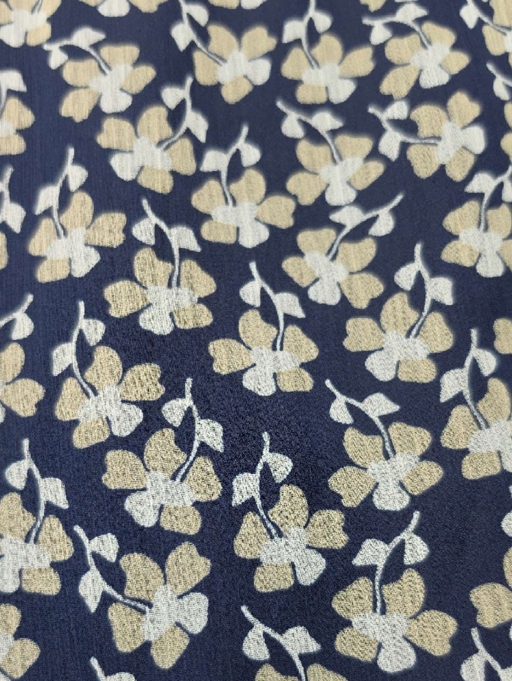 MSK | NWT Plus Size Navy Blue Ditsy Floral V-Neck Tie-Waist A-Line Dress | 16 - Picture 10 of 12